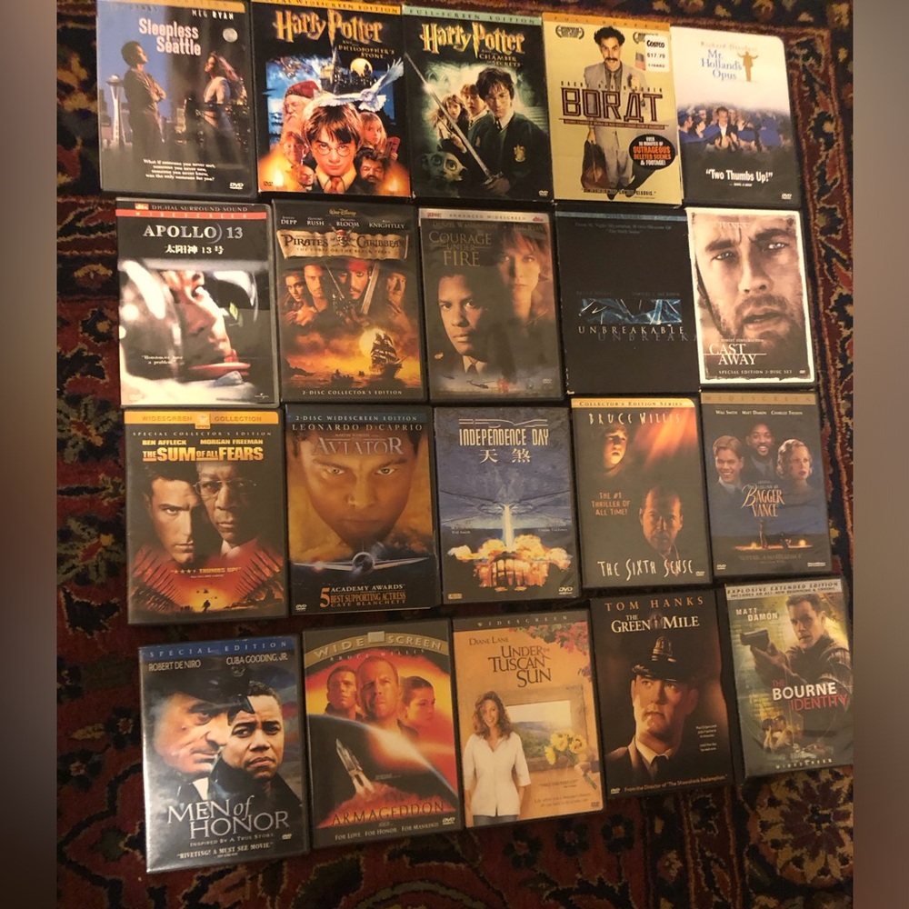 $2 each Lot of 20 DVDs